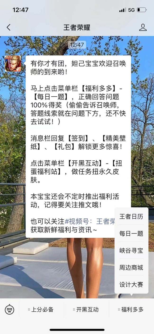 王者荣耀公众号的常见栏目是什么？