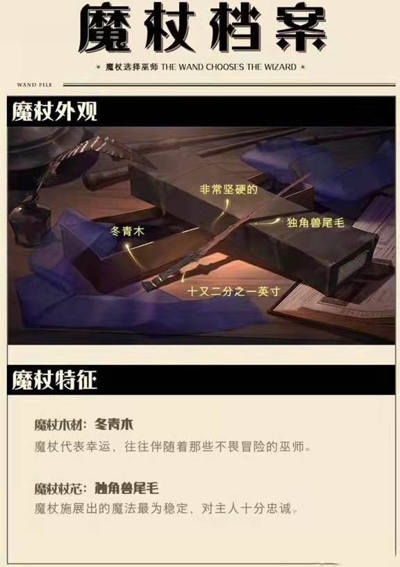 哈利波特：魔法觉醒独角兽内芯魔杖代表什么？