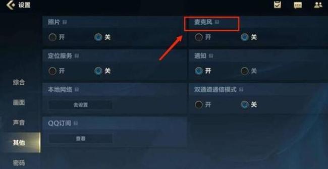 英雄联盟手游麦克风权限在哪里开启？