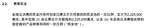 英雄联盟全球总决赛奖金有哪些？