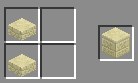 建筑方块錾制砂岩或錾制红砂岩的合成配方是什么？需要搭配合成示意图