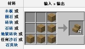 建筑方块石砖楼梯或苔石砖楼梯的合成配方是什么？需要搭配合成示意图
