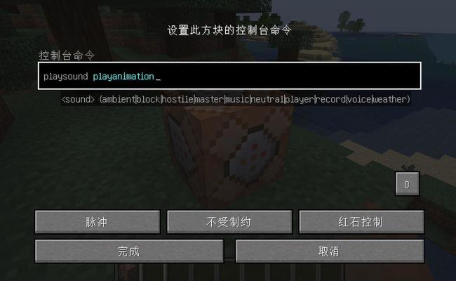 我的世界playanimation指令怎么用？