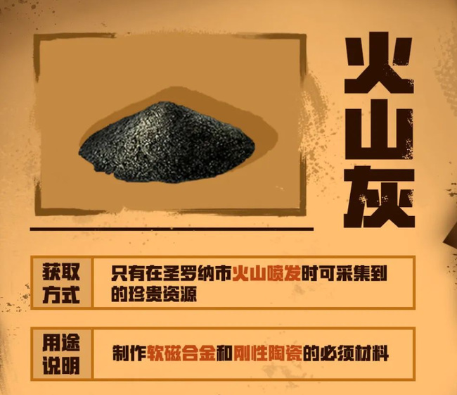 明日之后火山灰怎么获得？