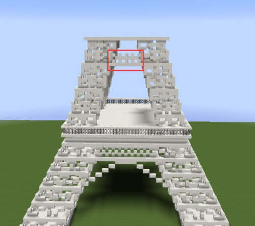 我的世界埃菲尔铁塔怎么做？