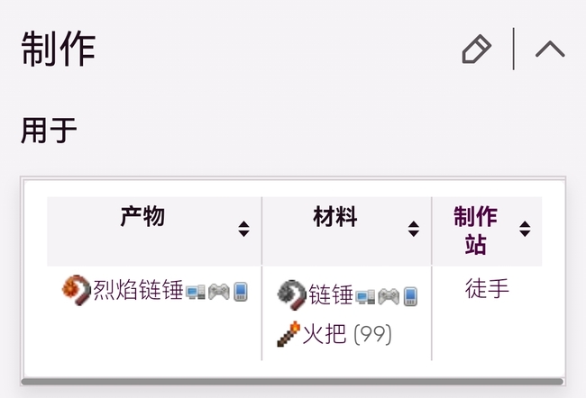 泰拉瑞亚链锤怎么用火把升级？