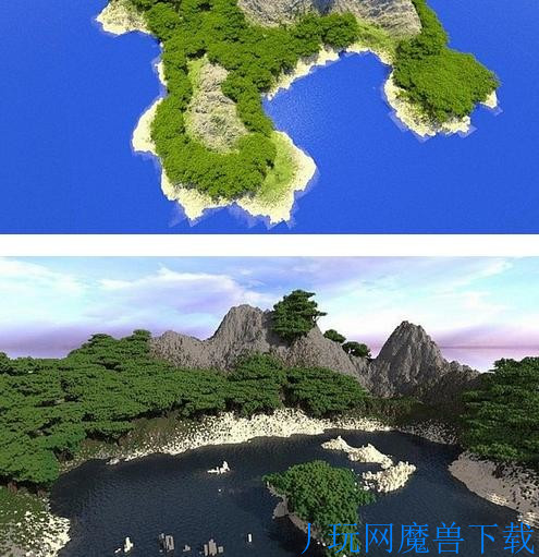 魔兽地图我的世界热带岛屿地图存档游戏截图