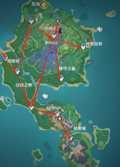 原神稻妻城地图怎么开启？