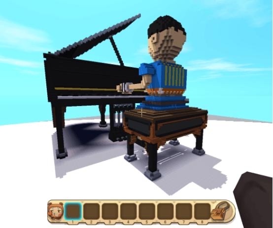 迷你世界钢琴怎么弹？