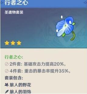 原神香菱前期适合什么圣遗物？