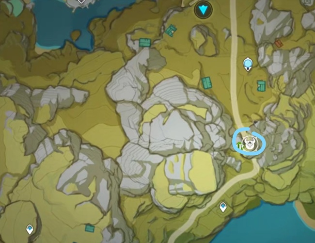 原神璃月假山上标记的地点在哪？