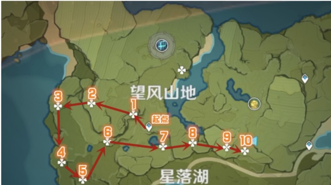 原神落落梅采集路线怎么走？