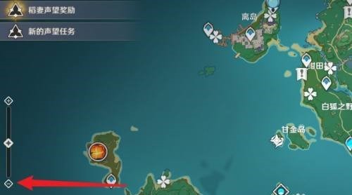 原神八酝岛在地图哪里？