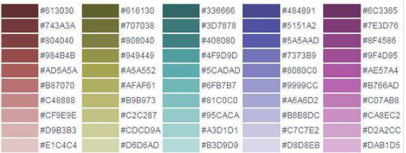 命运-冠位指定颜色代码都有哪些？