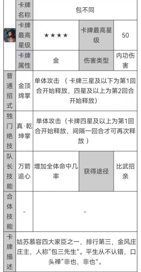 天龙八部中包不同效忠哪个世家？