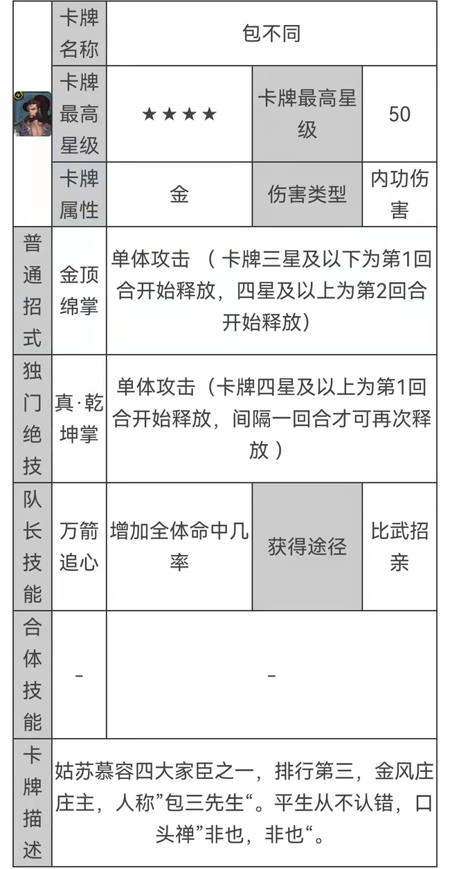 天龙八部中包不同效忠哪个世家？