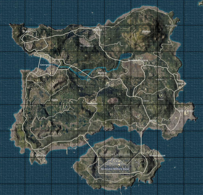 pubg所有地图叫什么？