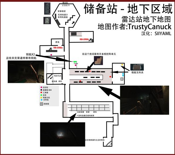 储备站地图中分别有哪些点位?