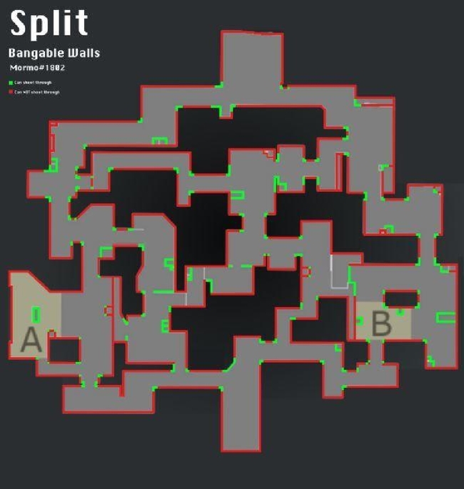 Split地图的穿墙点分别在哪里?