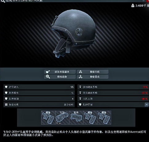 BNTI LSHZ-2DTM头盔有什么特性?