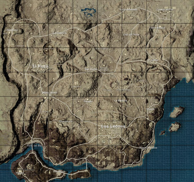 pubg所有地图叫什么？