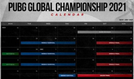 绝地求生pgc2021全球总决赛什么时候？