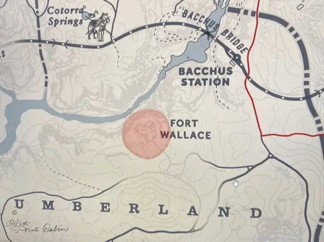 荒野大镖客2地图上红色区域是什么？