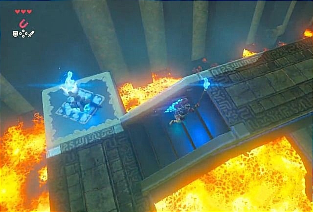 塞尔达晓拉哈神庙蓝色火焰怎么过？