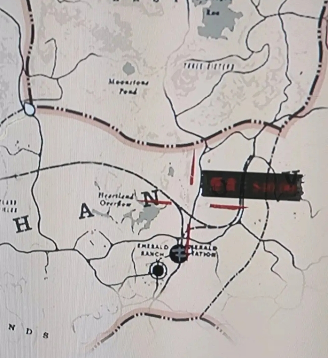 荒野大镖客2地图上红色区域是什么？