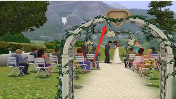 模拟人生4婚礼拱门和蛋糕在哪里？
