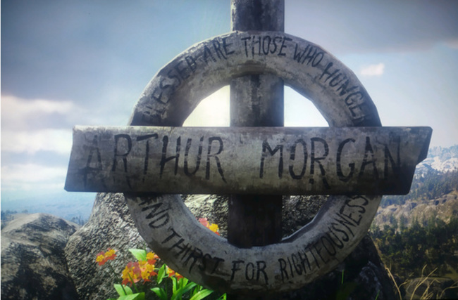 荒野大镖客2亚瑟摩根墓碑上面写了什么？