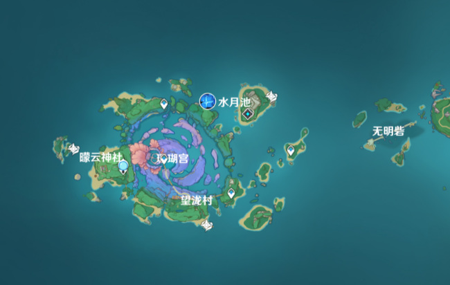 原神海祗岛在地图哪？