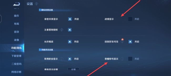 王者荣耀怎么隐藏英雄战力？