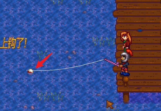 星露谷钓鱼怎么装鱼饵？