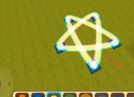 迷你世界怎么用方块做五角星？
