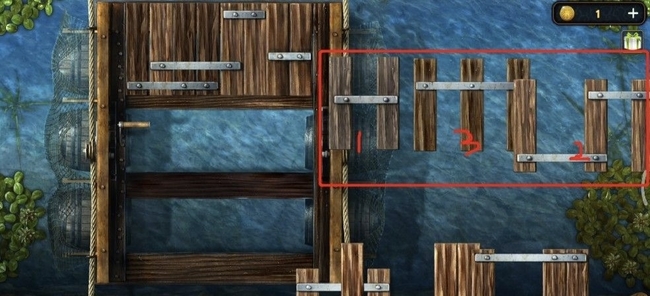 密室逃脱18修船怎么排木板？