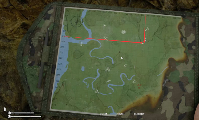 绿色地狱地图怎么看到自己的位置？