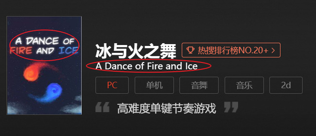 冰与火之舞英文名叫什么？