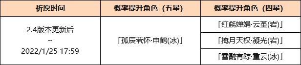 原神2022up池顺序是什么？