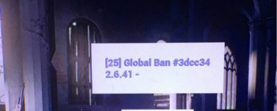 绝地求生25global ban什么意思？