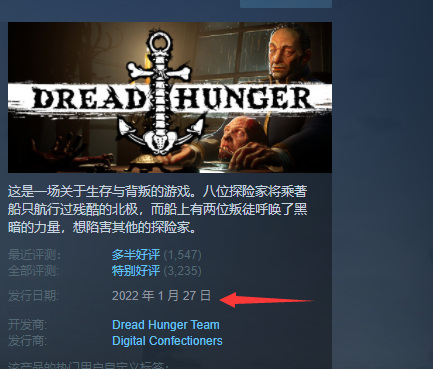 dread hunger中文是什么？