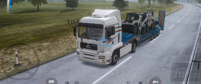 欧洲卡车模拟3手机版怎么拉货？