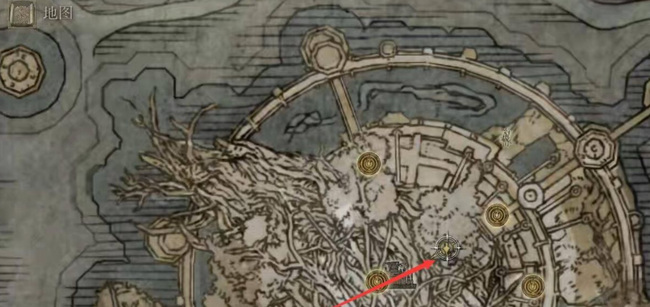 艾尔登法环怎么去女武神的地图？
