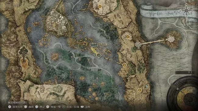 艾尔登法环大地图左上角的地图碎片在哪？