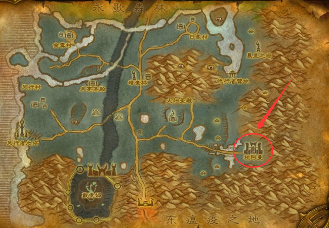 魔兽世界祖阿曼在哪个地图？