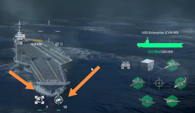现代战舰：在线海战下面那个按键是干嘛的？