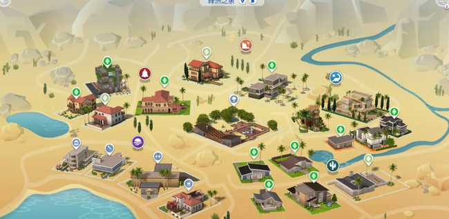 模拟人生4乡村生活是哪个地图？
