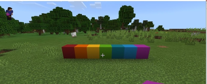 我的世界彩虹方块怎么做？