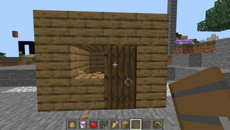 minecraft如何建造一个简单的生存小木屋？