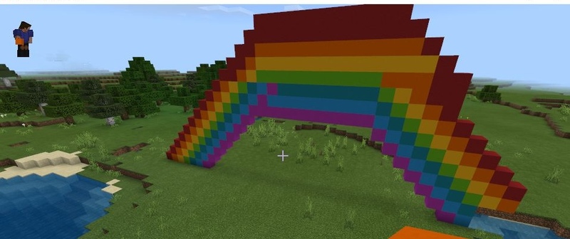 我的世界彩虹方块怎么做？